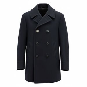 Vintage Men’s U.S. Navy Pea Coat | WWII-Era Spec | Size 38 Regular